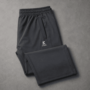 Khaazin AeroFlex™ Men's Grey 4-Way Stretch Lycra Sports Trouser