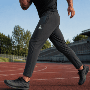 Khaazin AeroFlex™ Men's Grey 4-Way Stretch Lycra Sports Trouser