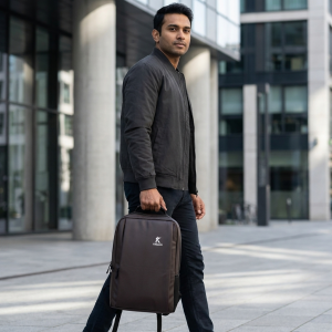 Khaazin Synthetic Leather Multipurpose Casual and Travel Backpack