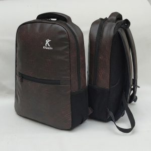 Khaazin Textured Synthetic Leather Backpack – Everyday Travel & Casual Bag
